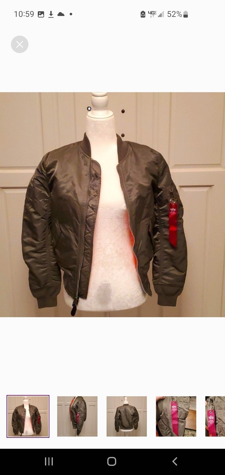 Alpha Industries Bomber Jacket, Small