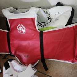 Taekwondo Child Equipment Duffel Bag & Sparring Protective Gear 