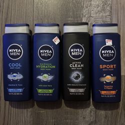 Nivea Men Body Wash 16.9 Fl Oz $3 Each  