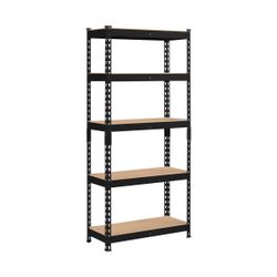 5 Tiers Boltless Storage Shelf Metal Shelving Unit