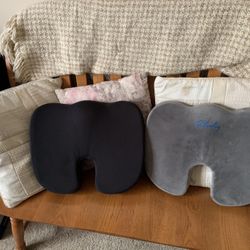 2 - Lumbar Cushions Great For Work Chairs, Cars, Trucks Etc