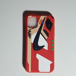 iPhone 11 Sneaker Silicone Protective Case Red