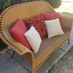 Wicker Loveseat