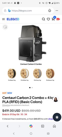 3d Printer Elegoo Centauri Carbon 2 Combo Kit