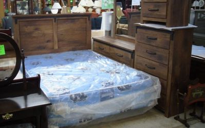 Nice wood bedroom set!