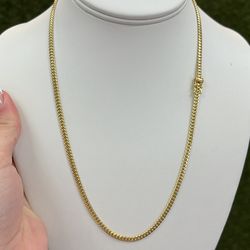 10kt solid cuban link chain