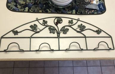 Decorative Metal Painted Plate Rack