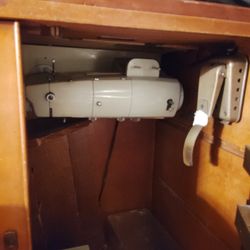 Sears Sewing Machine And Cabinet.