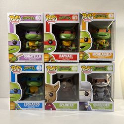 Funko POP Teenage Mutant Ninja Turtles 2013 Complete Set of 6 60 61 62 63 64 65