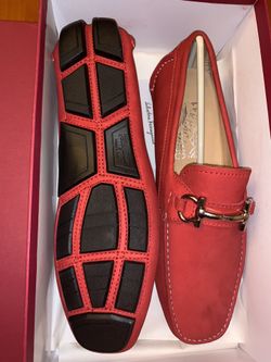 Salvatore ferragamo clearance mens red shoes