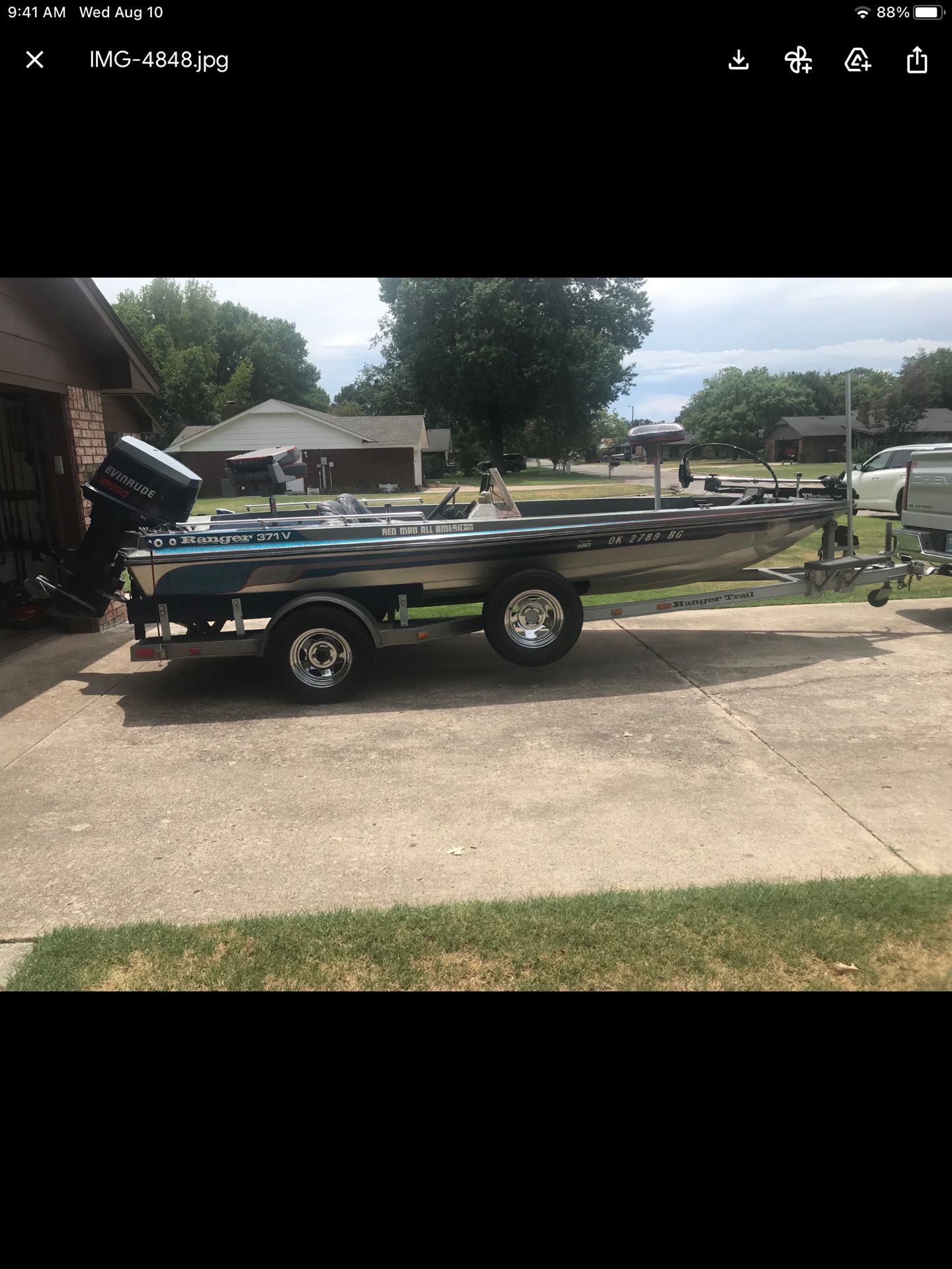 Ranger  Bass Boat 371V