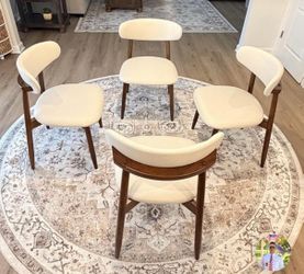 Modern Upholstered Dining Chairs – Set of 4 ✨