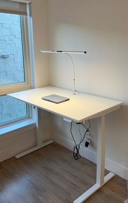 50% off IKEA MITTZON Desk sit/stand, electric white