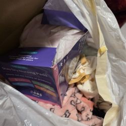 Two Bags Of Baby Girl Clothes 0-3 Months 
