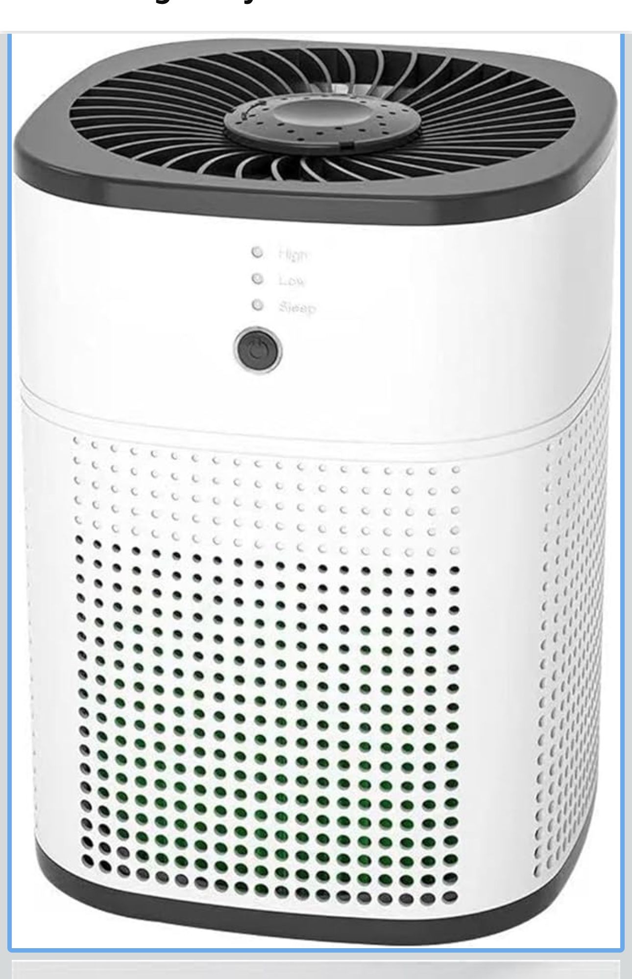 🔥Brand new🔥 Bedroom Air Purifier With Compact Design - High-efficiency Particulate Air Filter, Capable Of Removing Smoke, Pet Dander Odors, Equipped