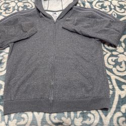 Adidas Zip Up Hooded Sweater Size Junior Xl