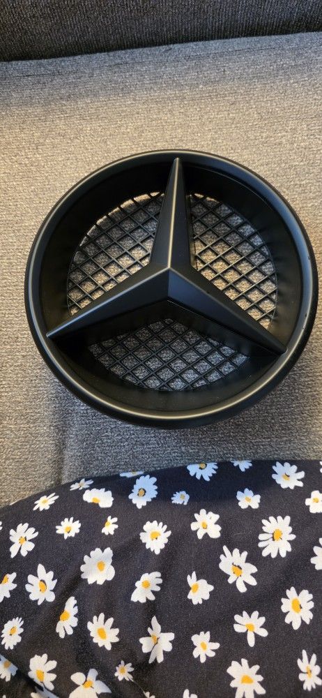 Mercedes Benz Bumper grill Star Matte Black badge emblem. See All 10 Pics Sold Separately SHIPPING AVAILABLE 
