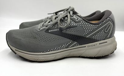 Brooks Ghost 14 Men’s Running Shoes Gray Size 10.5 4E Extra Wide Comfort Cushioning