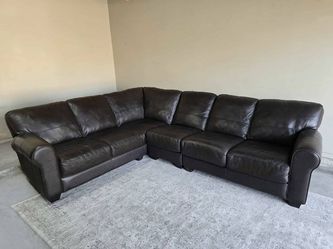 Italian Leather Sectional