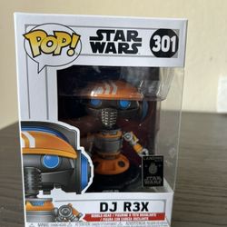 VAULTED EXCLUSIVE DJ R3X Star Wars Funko Pop #301 Disney Parks Galaxy's Edge TV