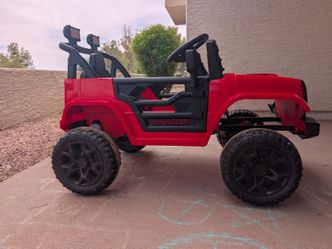 Joy racer ride on Red truck car 12 Volt