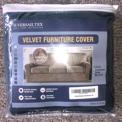 Teal Velvet Furniture Cover- Chair