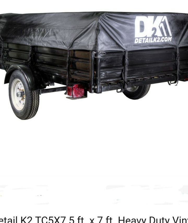 Detail K2 5x7 Heavy Duty Vinyl Trailer Utility Cover New