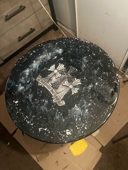Epoxy Chrome Hearts Themed Table