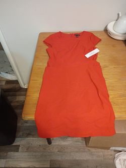 Tribal fiery red dress