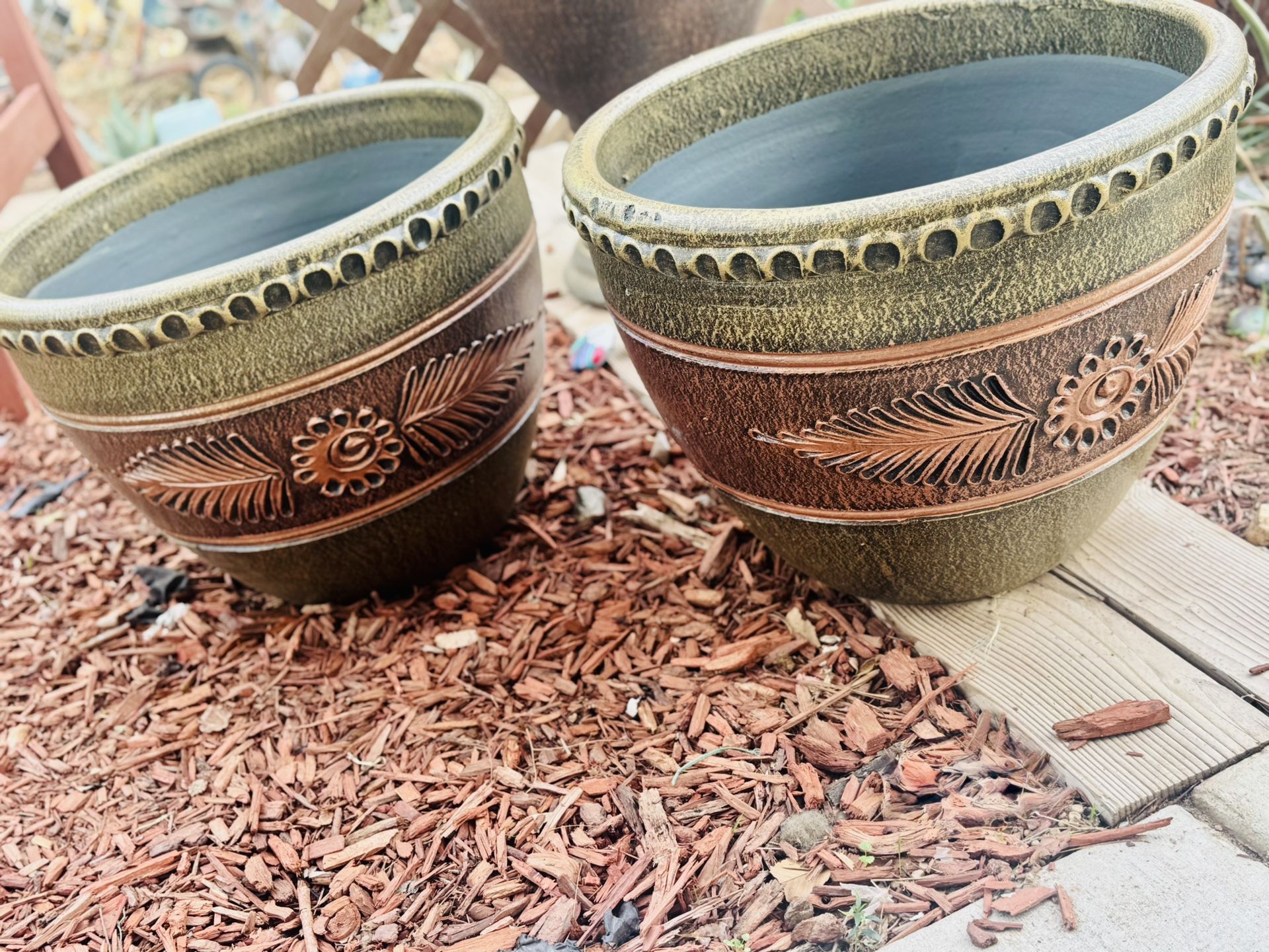 New Large Heavy Duty Mexican planters 2x110 Or $60 Each