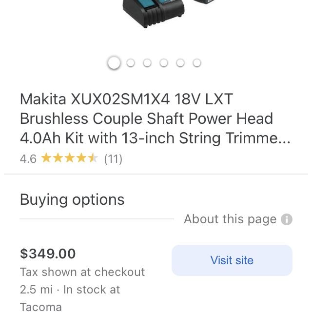 Makita String Trimmer  10” Pole Saw Combo Kit for Sale in Tacoma, WA  OfferUp
