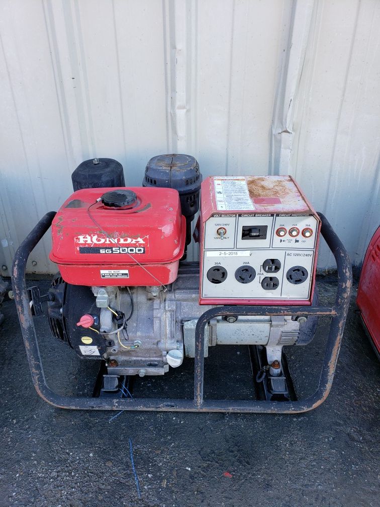 HONDA EG5000 GENERATOR