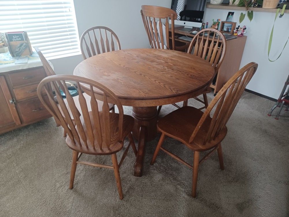 Solid Oak Dining Table