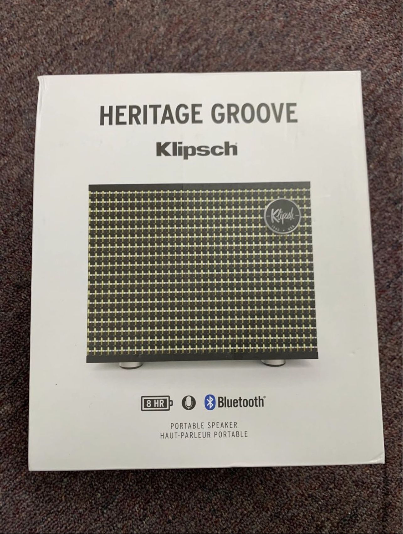 Klipsch Heritage Groove Portable Bluetooth Speaker in Black, Matte Black