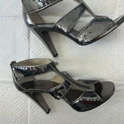 Michael Kors Heels Silver. Size 9.5.