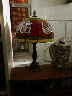 Coke 15-16" faux stained glass lamp