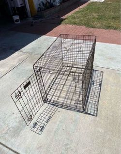Large Dog Kennel 2-Door Cage 36” (No Tray)