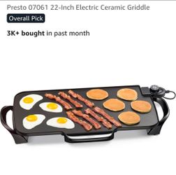 Presto 07061 22-Inch Electric Ceramic Griddle