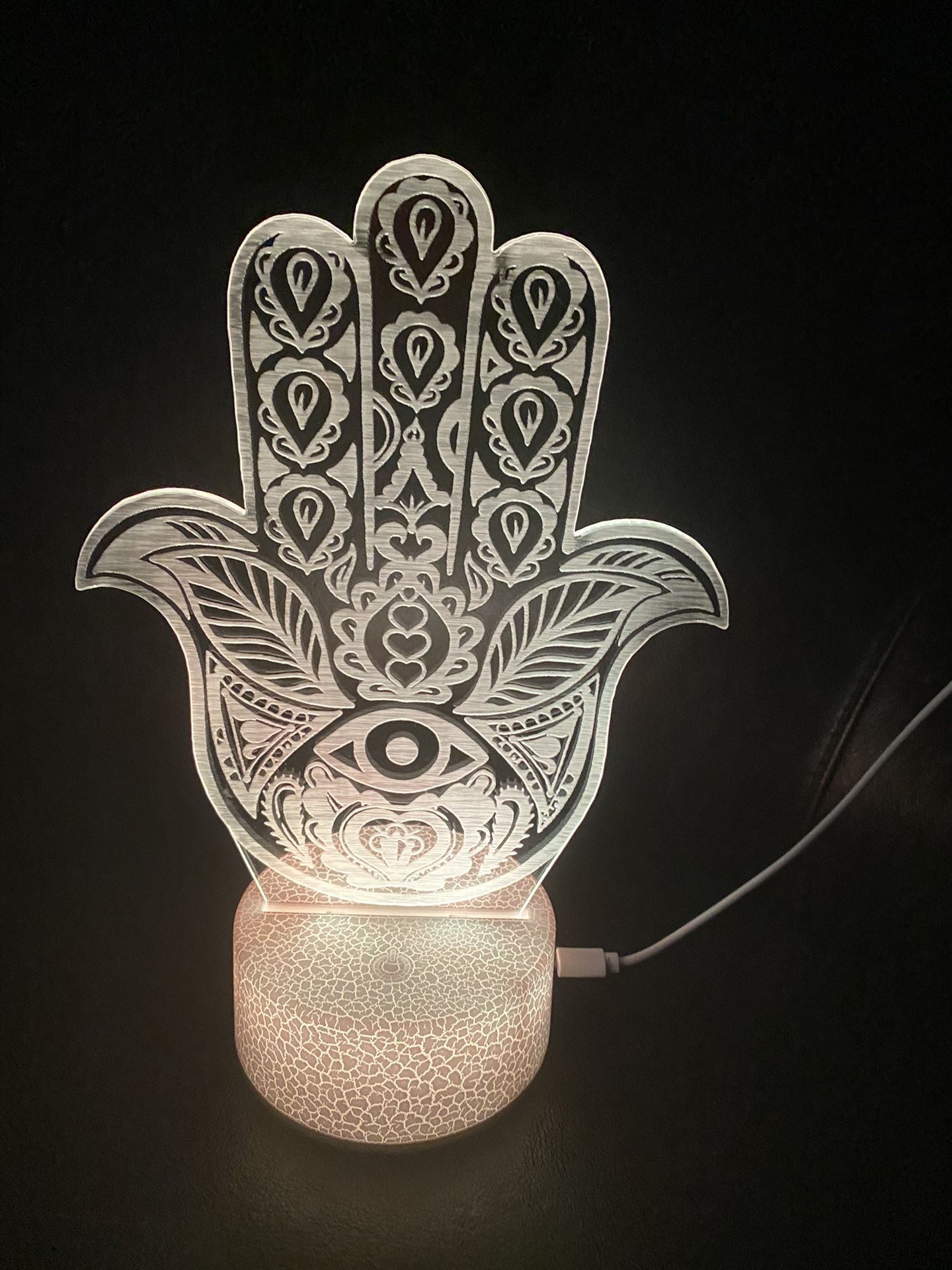 Beautiful Hamsa Hand Evil Eye 🧿 Custom 3d Lamps