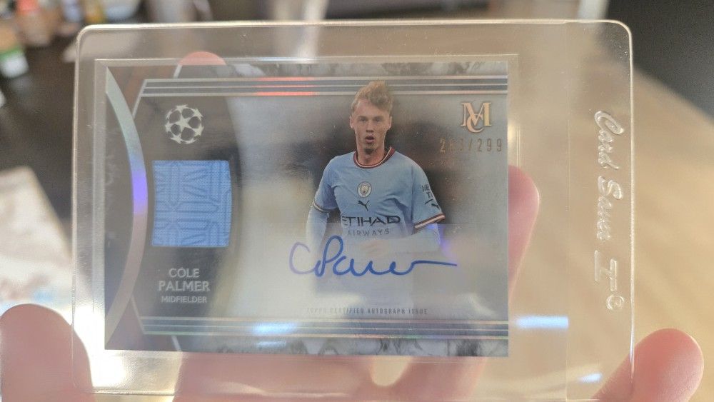 2022-23 Topps Museum Collection COLE PALMER#MAR-CP Match-Used Relic Auto 283/299