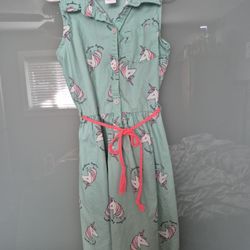Girls Unicorn Dress Size 7