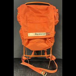 The Everest "World Famous" Pack No 232 Aluminum Frame Hiking Backpack, Orange