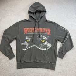 Darc Sport Wolves Forever Hoodie M Black Gym Wolf Sweatshirt