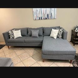 Beautiful Gray Sectional Couch From Living Spaces 