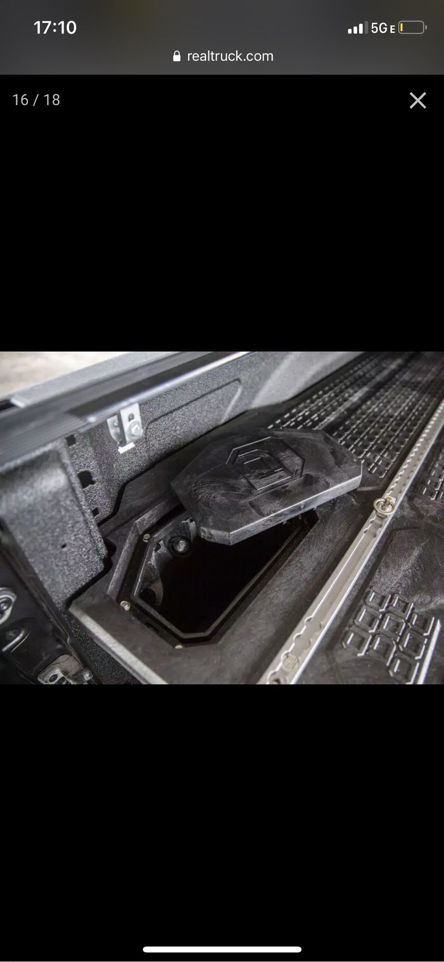 Truck bed storage system