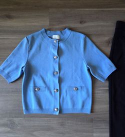 Business casual H&M blue top- XS