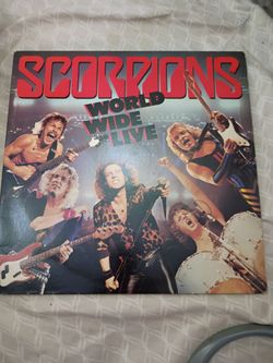 SCORPIONS "World Wide Live" 2LP 1985 Mercury [Allied Press] VG+ LP Vinyl