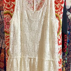 Arizona: Lace Dress/BoHo Top XL