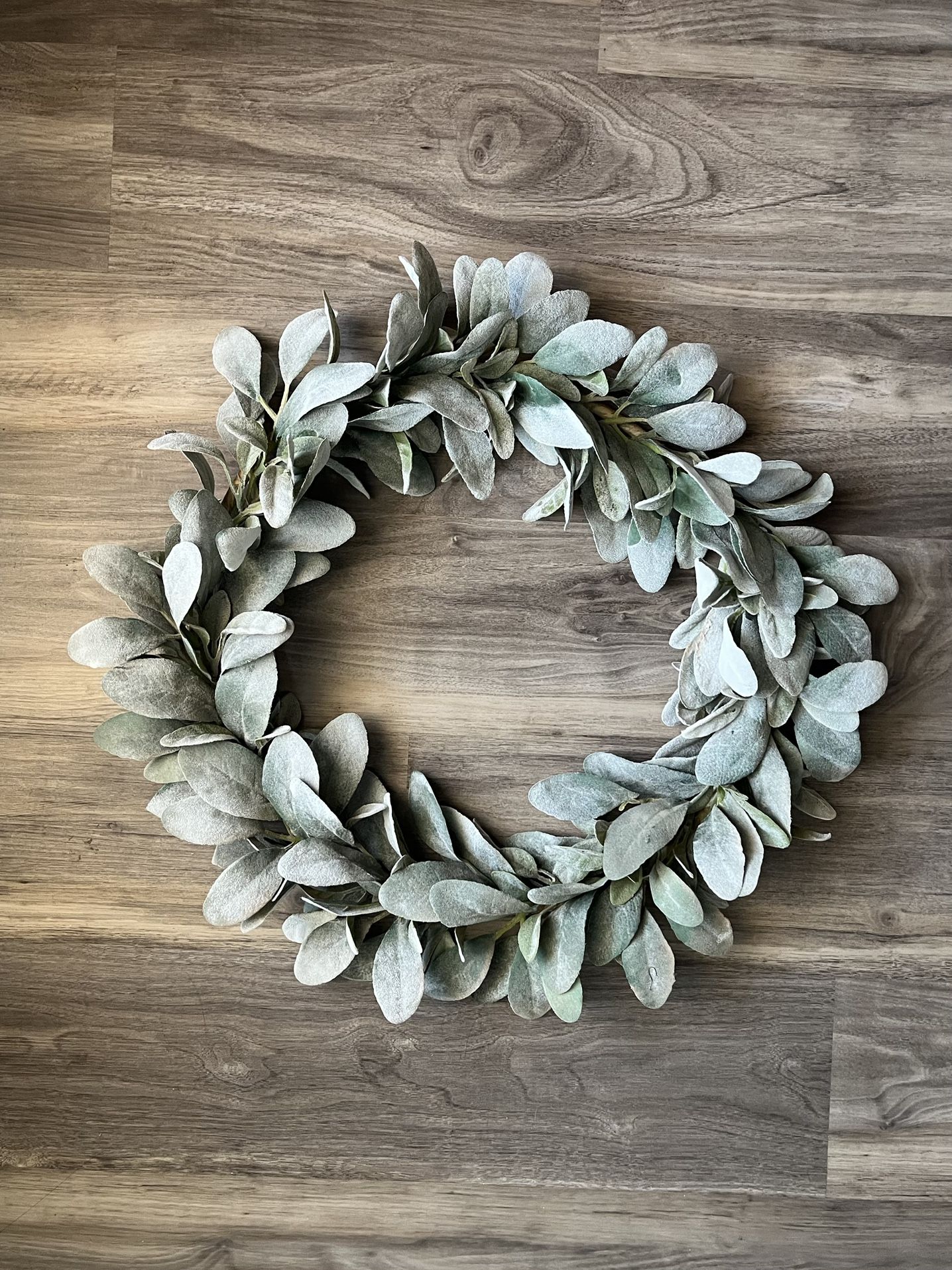 14” Lamb ear wreath