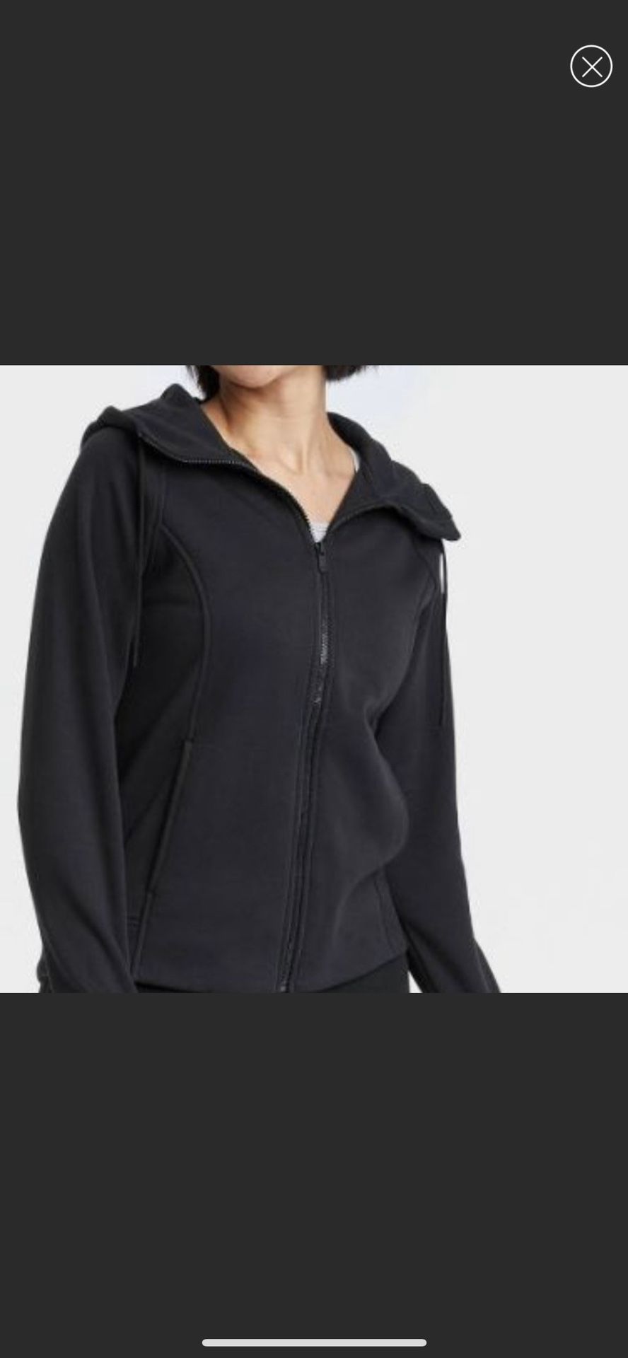 All In Motion Tops Womens Full Zip Fleece Hoodie